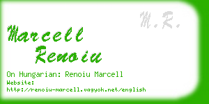 marcell renoiu business card